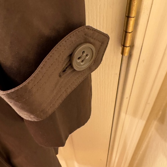 Chocolate brown Bebe trench coat.  Size M. - Picture 5 of 7